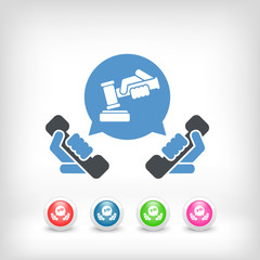 Legal assistance icon