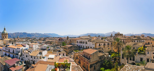 Fototapeta na wymiar Cityscape of Palermo, Sicily