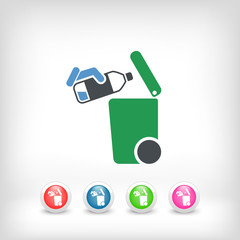 Separate waste collection icon