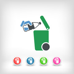 Separate waste collection icon