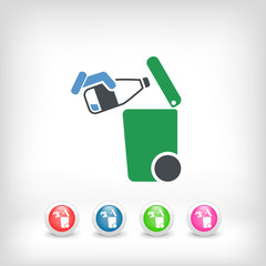 Separate waste collection icon