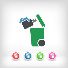 Separate waste collection icon