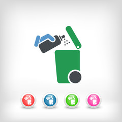 Separate waste collection icon