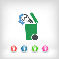 Separate waste collection icon