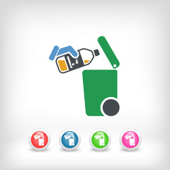 Separate waste collection icon