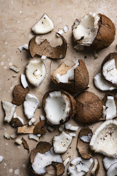 Sliced Fresh Coconut