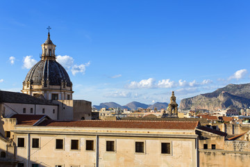 Fototapeta na wymiar Cityscape of Palermo, Sicily