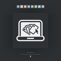 Fototapeta premium Poker website icon