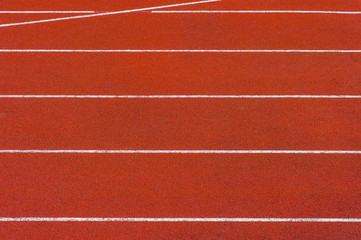 Fototapeta premium Rubber standard of athletics stadium running track