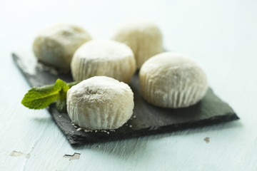 Traditional Asian mochi dessert