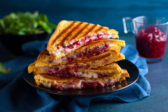 Grilled Cheese and Cranberry  Sandwiches