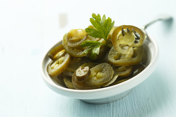 Homemade preserved chili