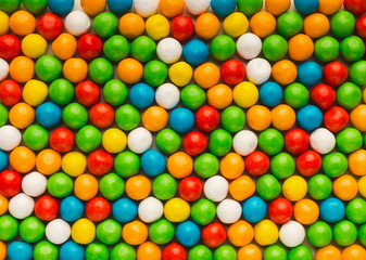 Mulicolored bonbons background