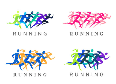 Running people illustration