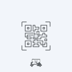 Qrcode thin icon