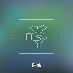 Operating lever icon