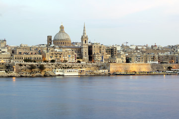 Fototapeta na wymiar Panorama of Valletta, Malta
