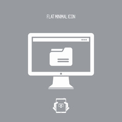 Folder - minimal flat icon