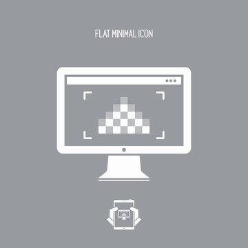 Resolution pixel - Minimal flat icon