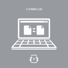 File exchange - Flat minimal icon