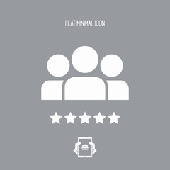 Best team - Flat minimal icon