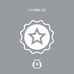 Rating star - Vector flat minimal icon