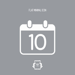 Calendar - Vector flat minimal icon