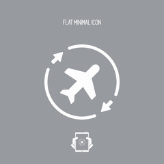 Airline concept symbol icon