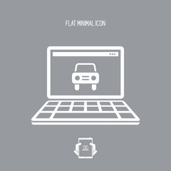 Car web service icon