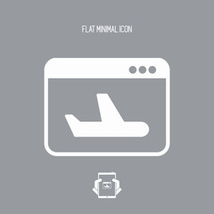 Airline web services icon