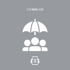 People protection - Minimal vector icon