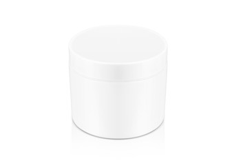 cosmetic cream pot isolated on white background