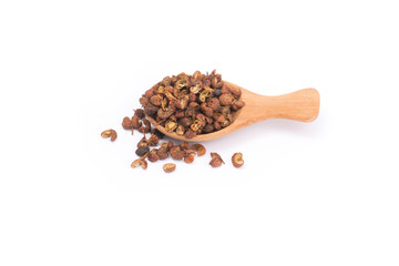 Sichuan pepper isolated on white background