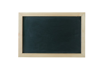 Chalkboard background with wooden frame, rubbed dirty chalkboard
