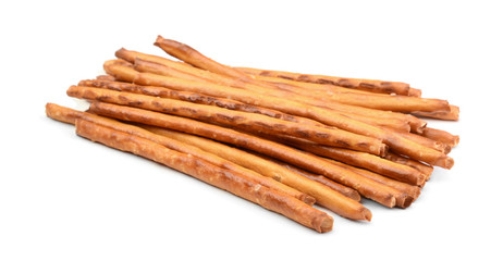 Bread sticks isolated on white