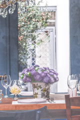 Autumnal table setting