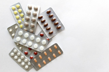 Tablets, medicine in the package from illnesses