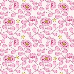 Flower pattern wallpaper. / Seamless.