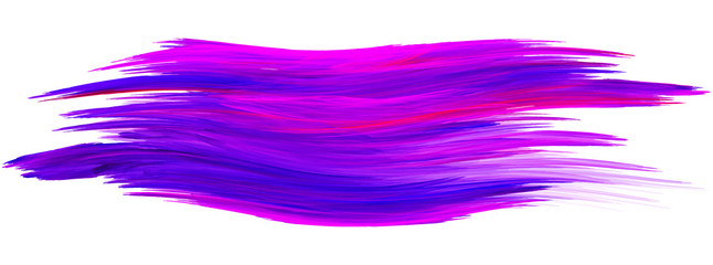 Brushstrokes of blue, purple and violet on a white. Vector