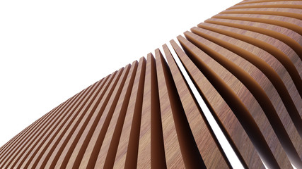 3d hearth with wood material and white background