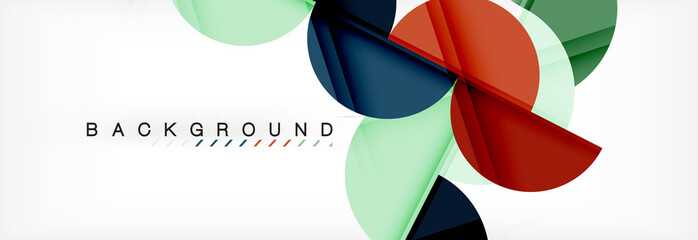 Obraz premium Semi circle abstract background, modern geometric pattern design. Business or technology presentation design template, brochure or flyer pattern, or geometric web banner