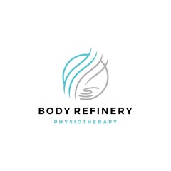body refinery hand care circle logo vector icon