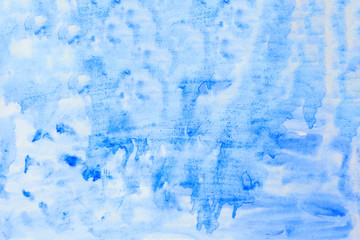 Abstract light blue watercolor background