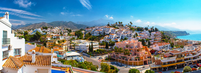 White color houses in Nerja