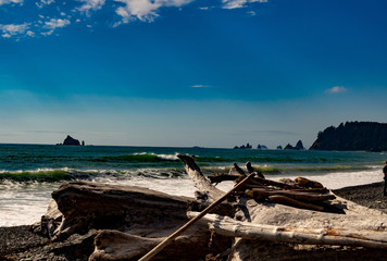 Rialto Beach Campground Olympic National Park Washington – Hi resolution photograph of beautiful Rialto Beach in the Olympic National Park