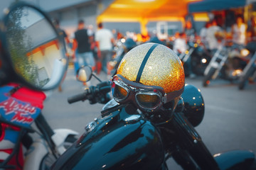 Casco da Moto Biker Con Specchietto