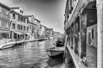 View over the canal Rio dei Vetrai, Murano, Venice, Italy