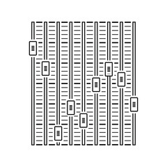 Music equalizer icon