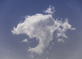 White Cloud on Sunny Day - Blue Sky
