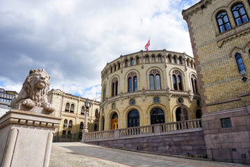 Fototapeta na wymiar Parliament of Norway